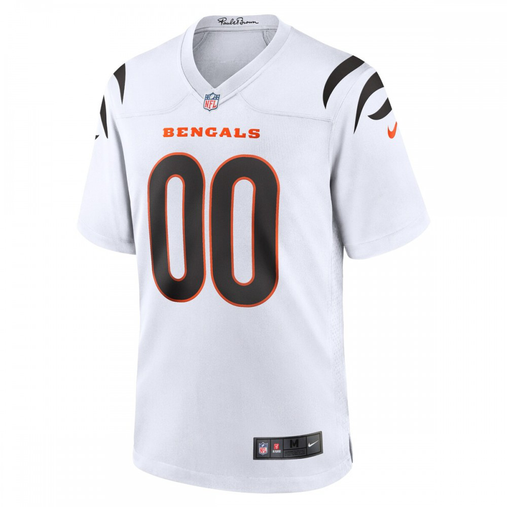 Cincinnati Bengals Nike Game Custom Jersey - White-GridironStore